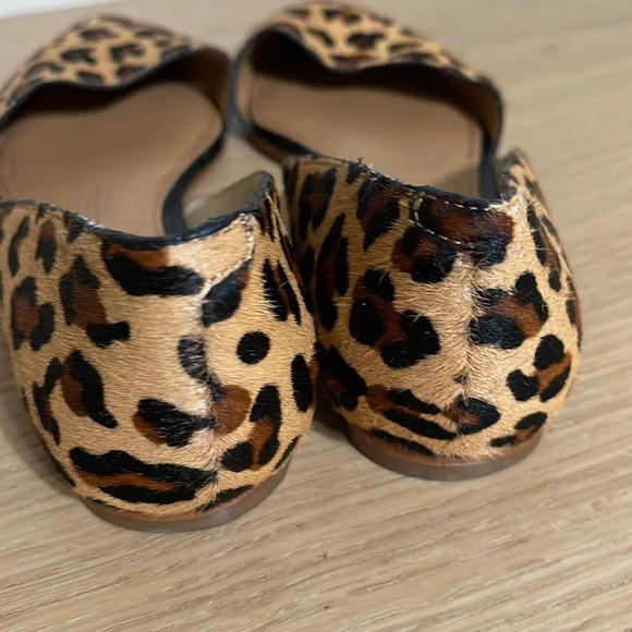 J. Crew Zoey D’Orsay Leopard Print Flats sz 6 - Picture 3 of 16